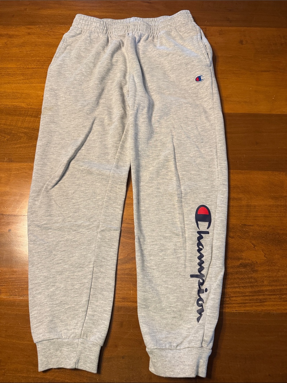 Champion Kids Light Gray Logo Jogger Sweatpants